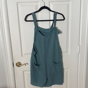 Teal Sleeveless romper with Pockets emery rose medium